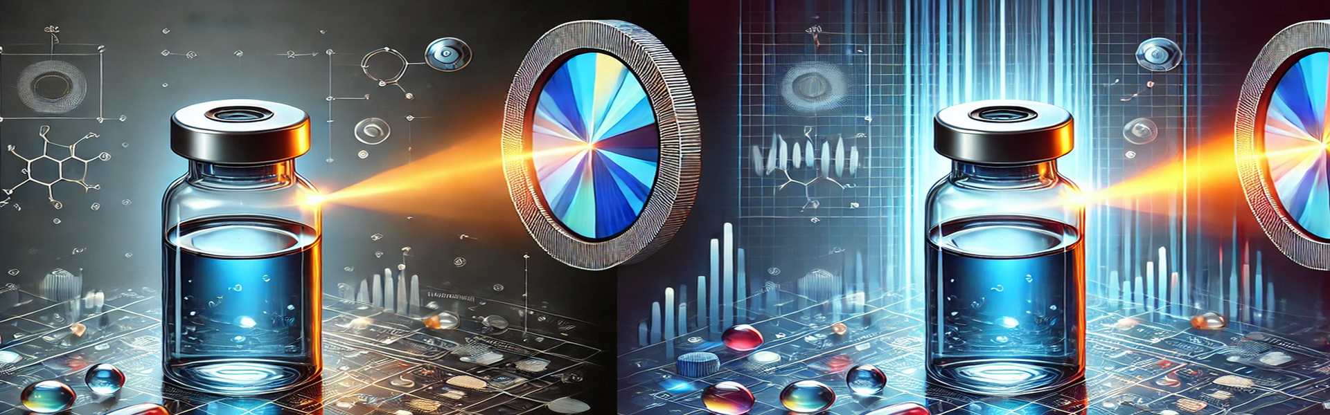 KI erstelltes Bild Polarisation und Pharmaglas